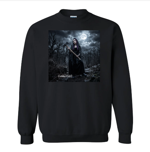 Gothic Girl Axe Full Moon