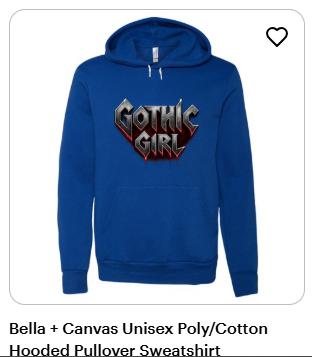 Gothic Girl True Royal Hoodie