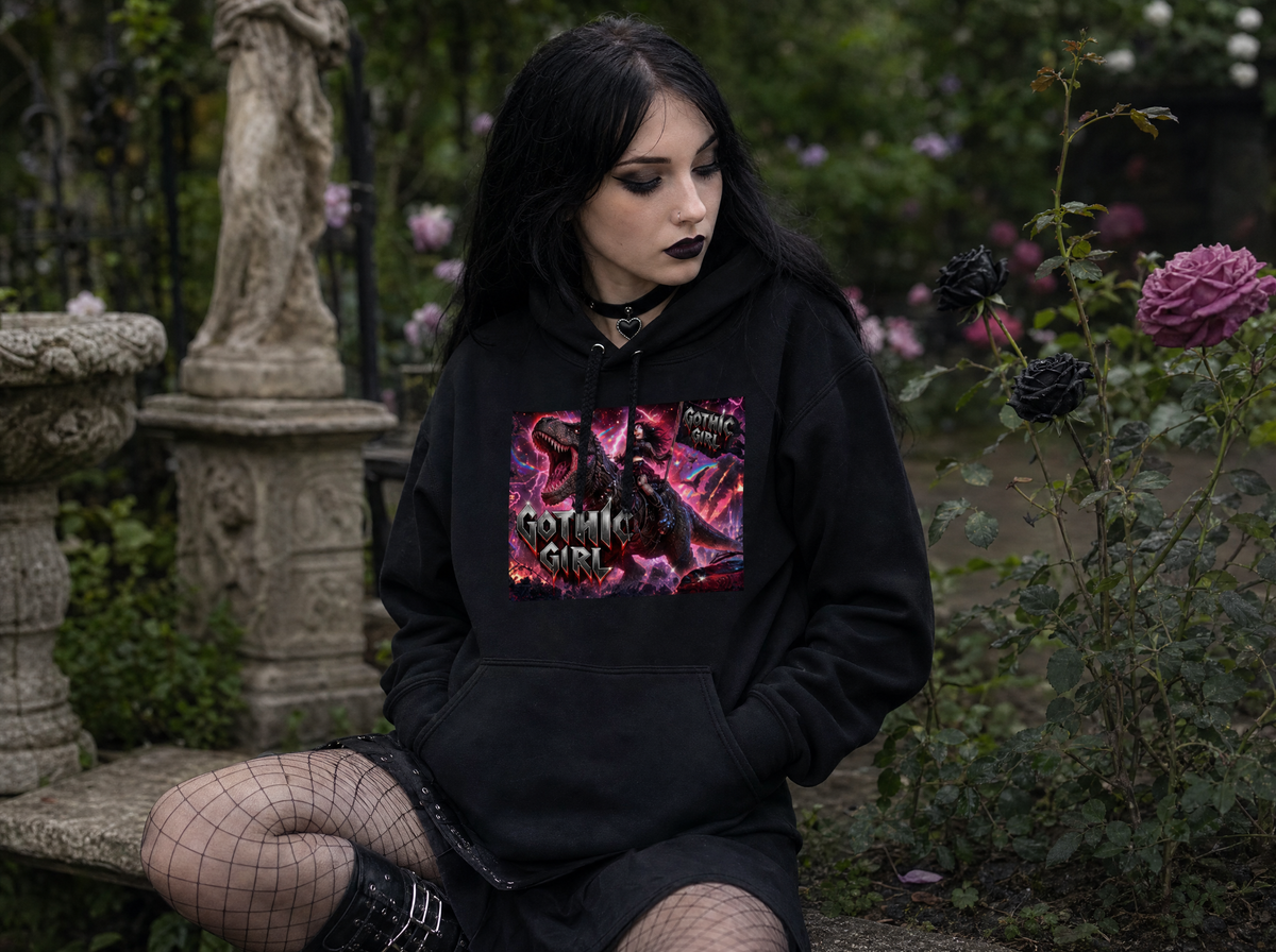 Black T-Rex Hoodie