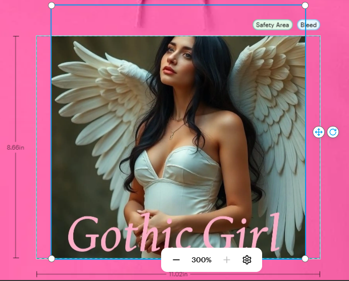 Gothic Girl Pink Hoodie